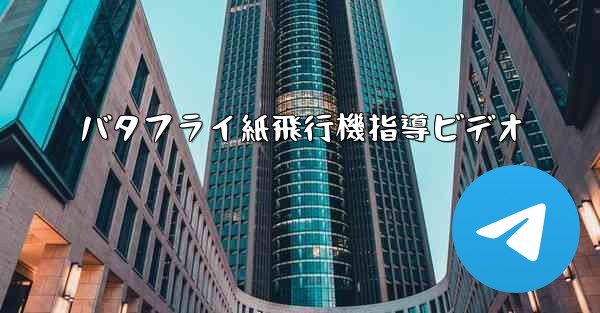 バタフライ紙飛行機指導ビデオ