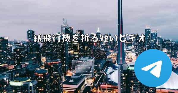 紙飛行機を折る短いビデオ