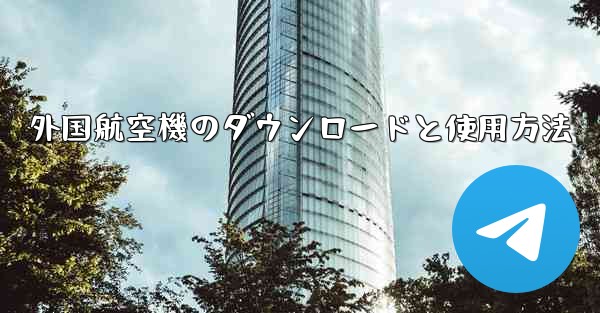 外国航空機のダウンロードと使用方法