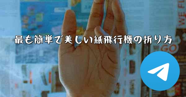 最も簡単で美しい紙飛行機の折り方