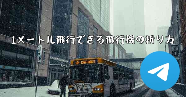 1メートル飛行できる飛行機の折り方