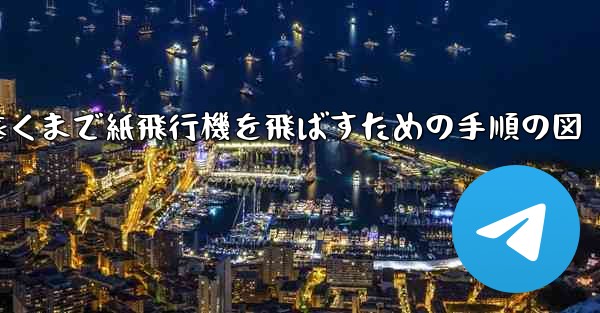 最も遠くまで紙飛行機を飛ばすための手順の図