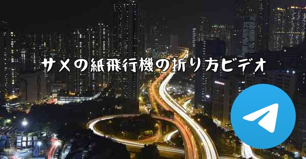 サメの紙飛行機の折り方ビデオ