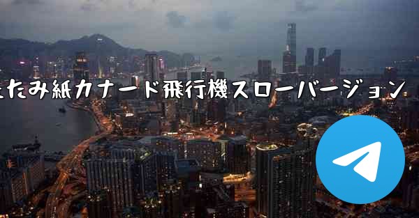 折りたたみ紙カナード飛行機スローバージョン
