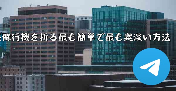 中国で紙飛行機を折る最も簡単で最も奥深い方法