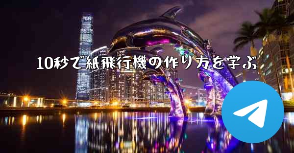 10秒で紙飛行機の作り方を学ぶ