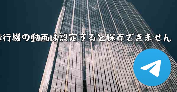 紙飛行機の動画は設定すると保存できません