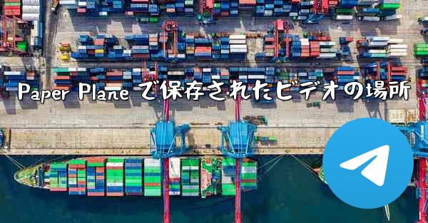 Paper Plane で保存されたビデオの場所