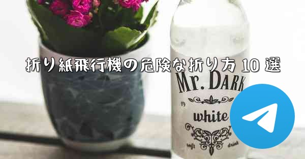 折り紙飛行機の危険な折り方 10 選