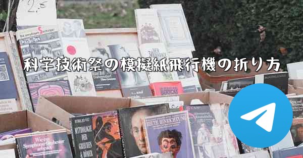 科学技術祭の模擬紙飛行機の折り方