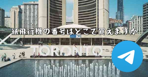 紙飛行機の番号はどこで買えますか