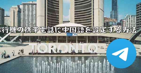 紙飛行機の携帯電話に中国語を設定する方法