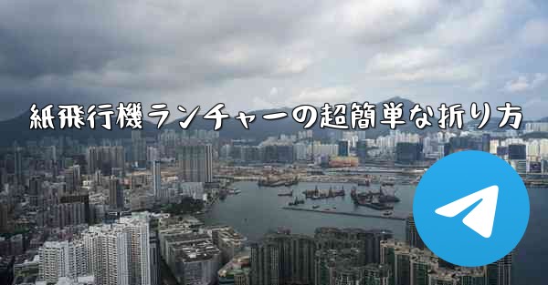 紙飛行機ランチャーの超簡単な折り方