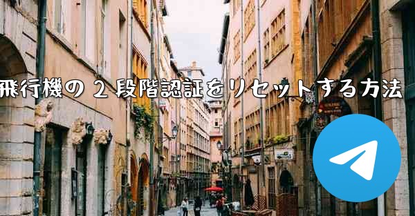 紙飛行機の 2 段階認証をリセットする方法