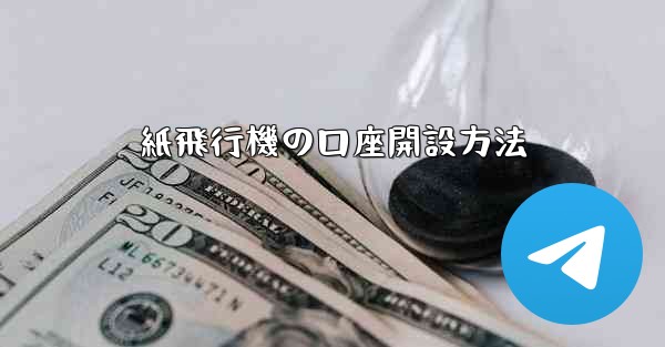 紙飛行機の口座開設方法