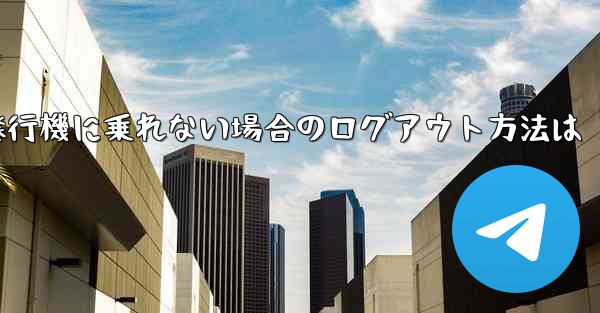 紙飛行機に乗れない場合のログアウト方法は