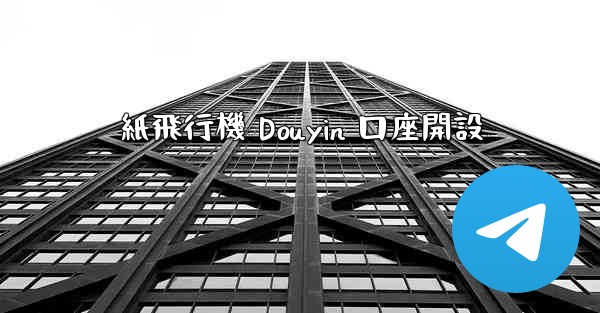 紙飛行機 Douyin 口座開設