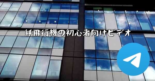 紙飛行機の初心者向けビデオ
