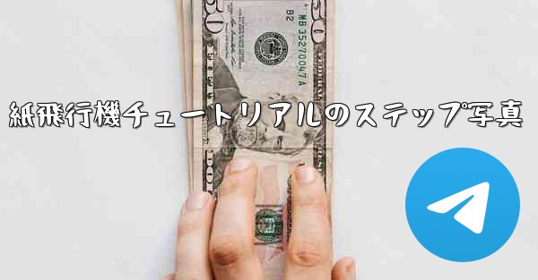 紙飛行機チュートリアルのステップ写真