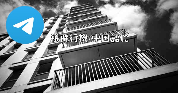 紙飛行機 中国語に