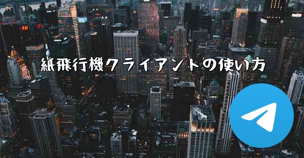 紙飛行機クライアントの使い方