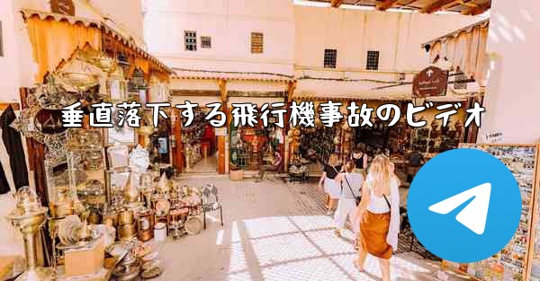 垂直落下する飛行機事故のビデオ