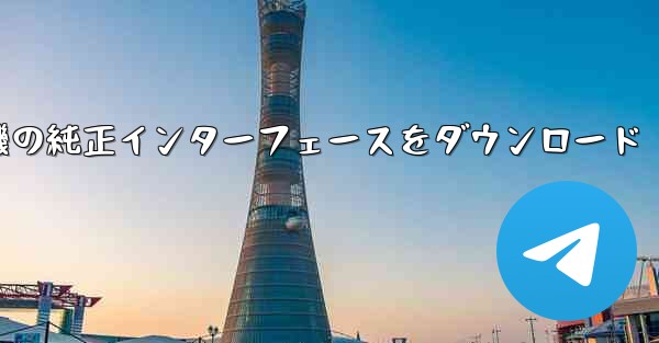 航空機の純正インターフェースをダウンロード