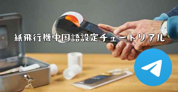 紙飛行機中国語設定チュートリアル