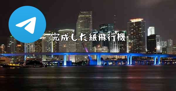 完成した紙飛行機