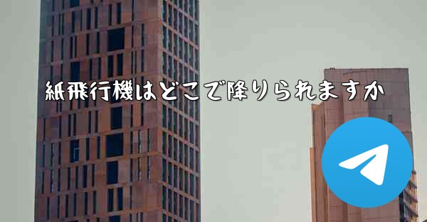 紙飛行機はどこで降りられますか