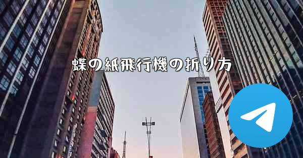 蝶の紙飛行機の折り方