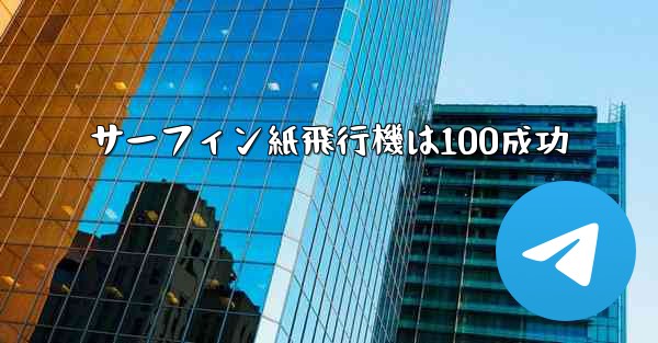 サーフィン紙飛行機は100成功