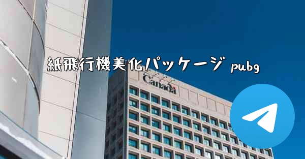 紙飛行機美化パッケージ pubg