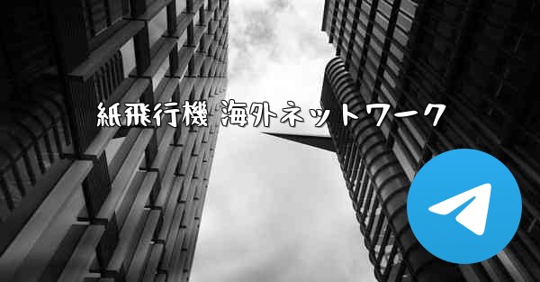 紙飛行機 海外ネットワーク