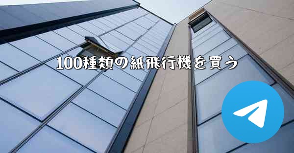 100種類の紙飛行機を買う