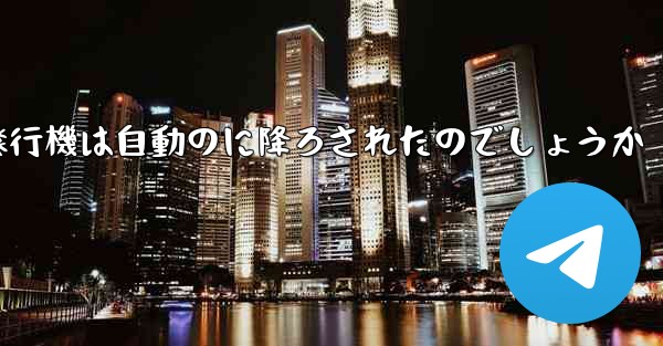 なぜ紙飛行機は自動のに降ろされたのでしょうか