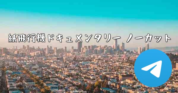 紙飛行機ドキュメンタリー ノーカット