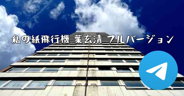 私の紙飛行機 葉玄清 フルバージョン