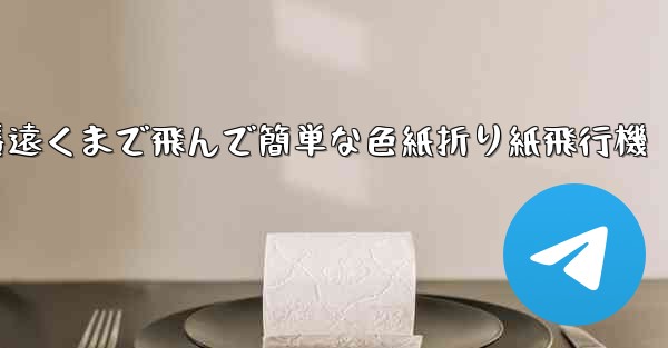 一番遠くまで飛んで簡単な色紙折り紙飛行機