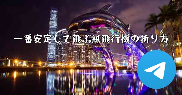 一番安定して飛ぶ紙飛行機の折り方