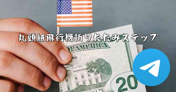 丸頭紙飛行機折りたたみステップ