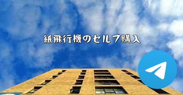 紙飛行機のセルフ購入