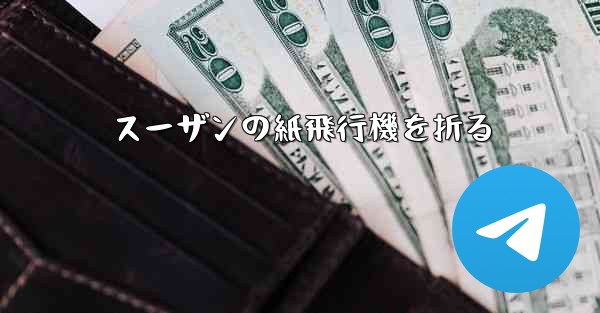 スーザンの紙飛行機を折る