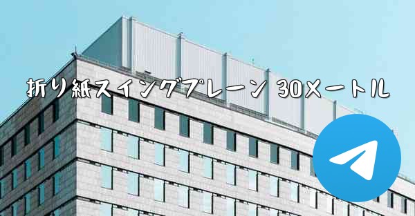 折り紙スイングプレーン 30メートル