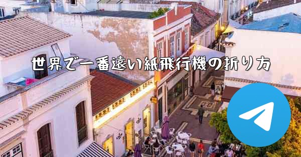 世界で一番遠い紙飛行機の折り方