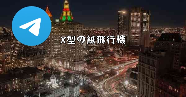 X型の紙飛行機